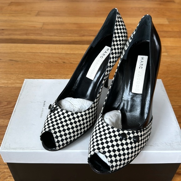 Marc Jacobs Shoes - COPY - Marc Jacob’s Checkered Heels- NEW